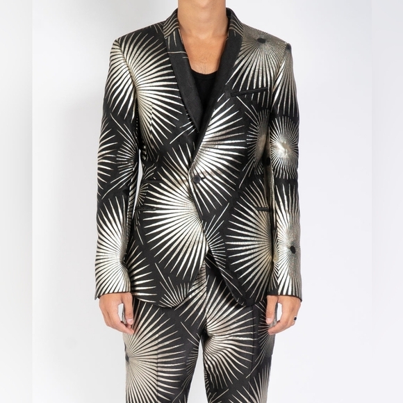Haider Runway SS2019 Ackermann Black Evening Blazer size S(48) BNWT - Picture 1 of 16